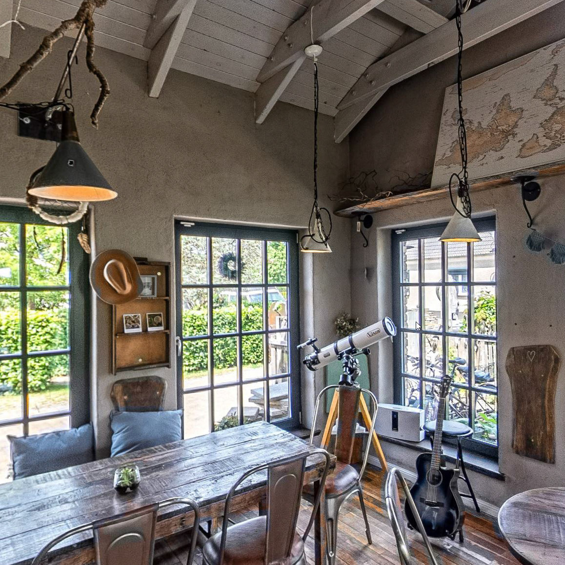 360-Grad-Rundgang im Cafe Seelchen, Usedom.