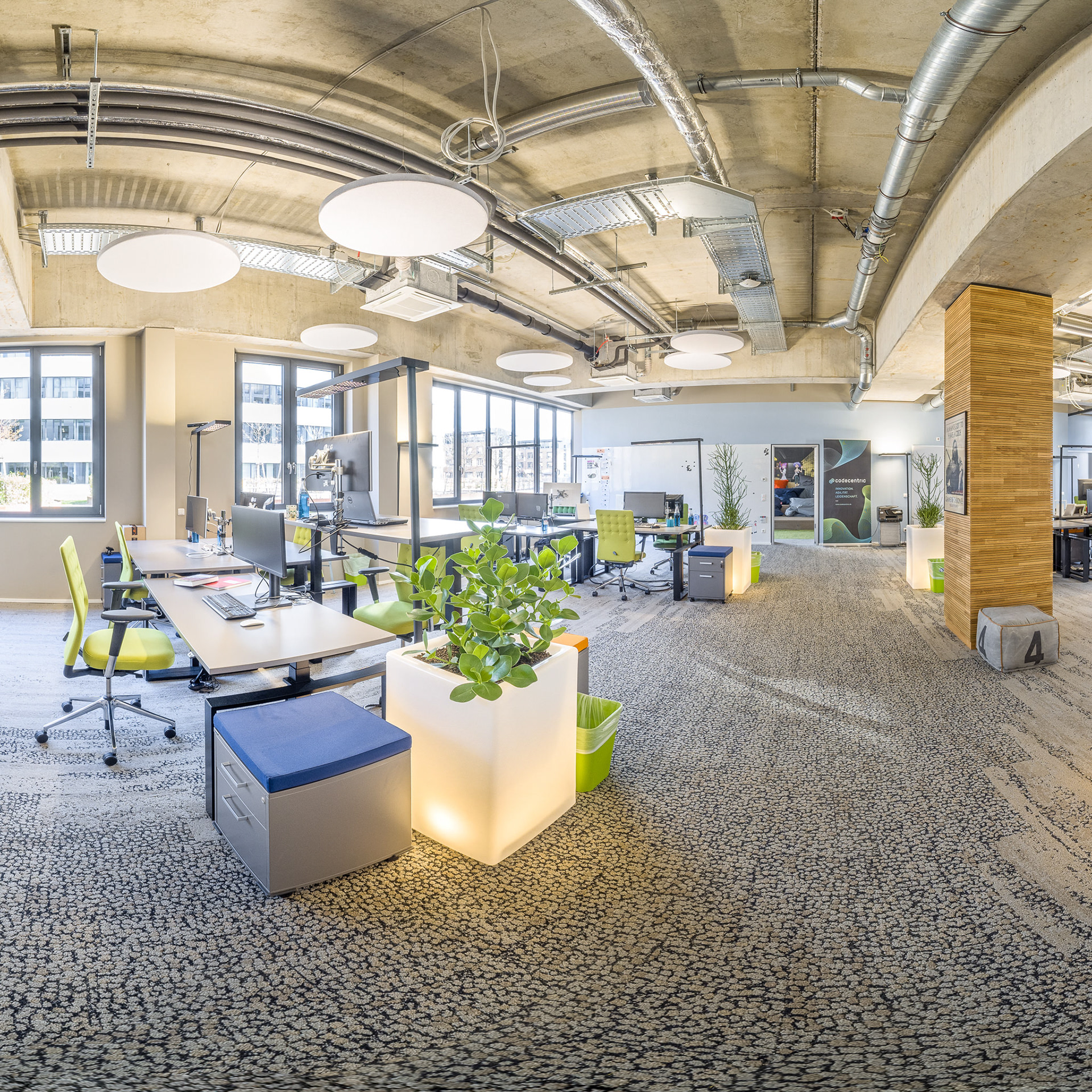 360-Grad-Rundgang durch die Büros von codecentric AG, Karlsruhe