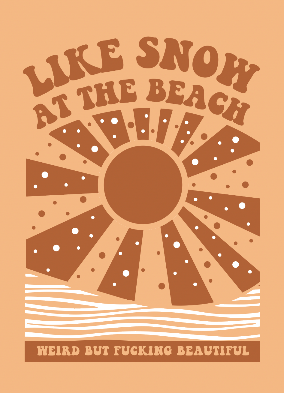 Snow at the beach