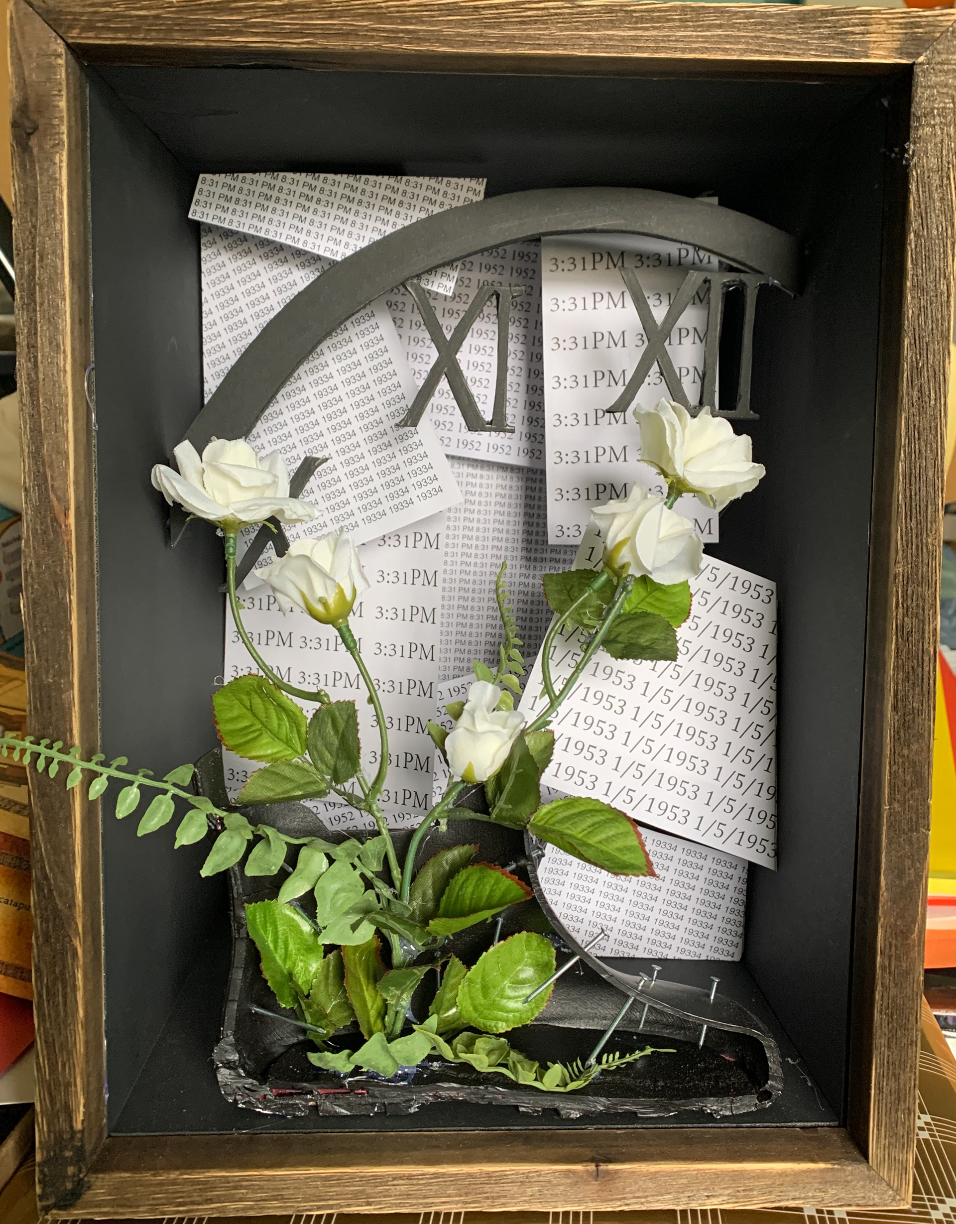 Waiting For Godot Shadow Box, Mixed Media.2019