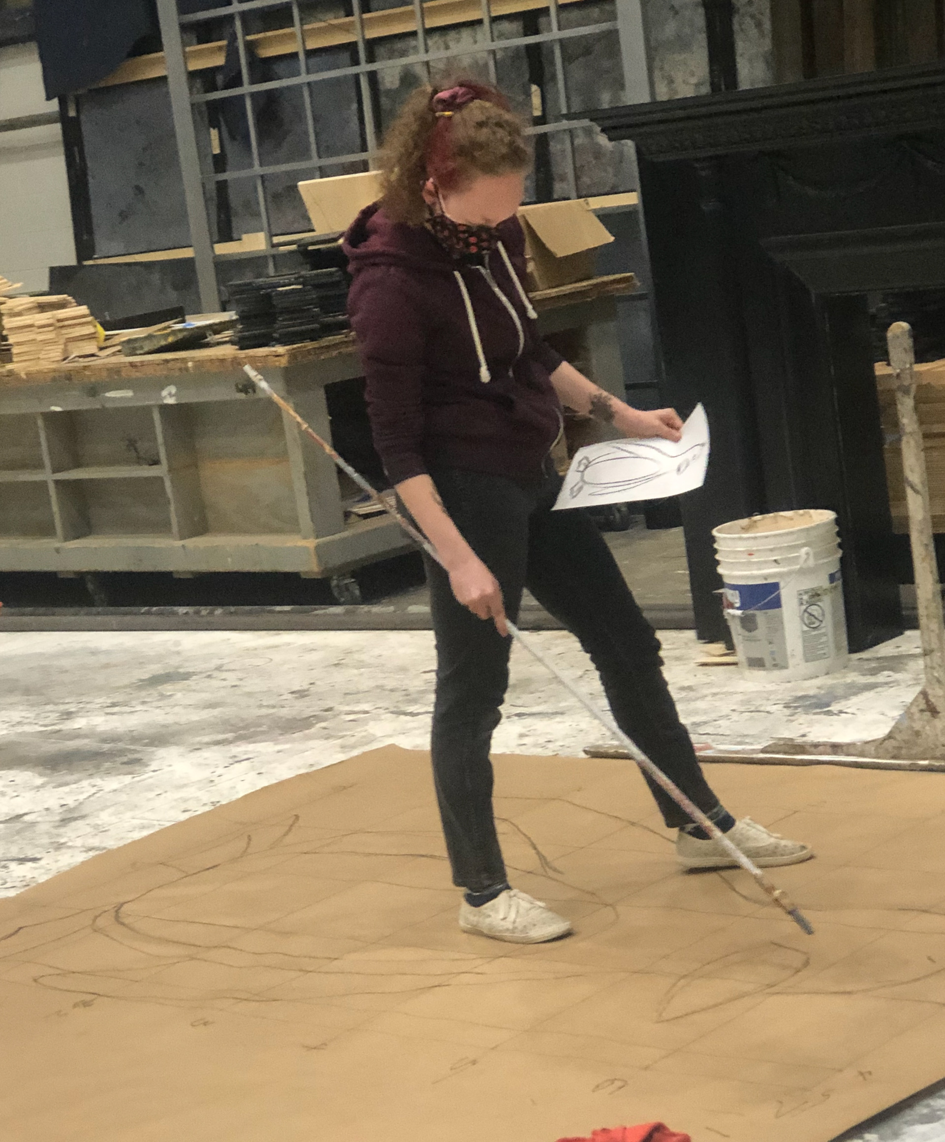 Scene Painting Class Gridding a picture