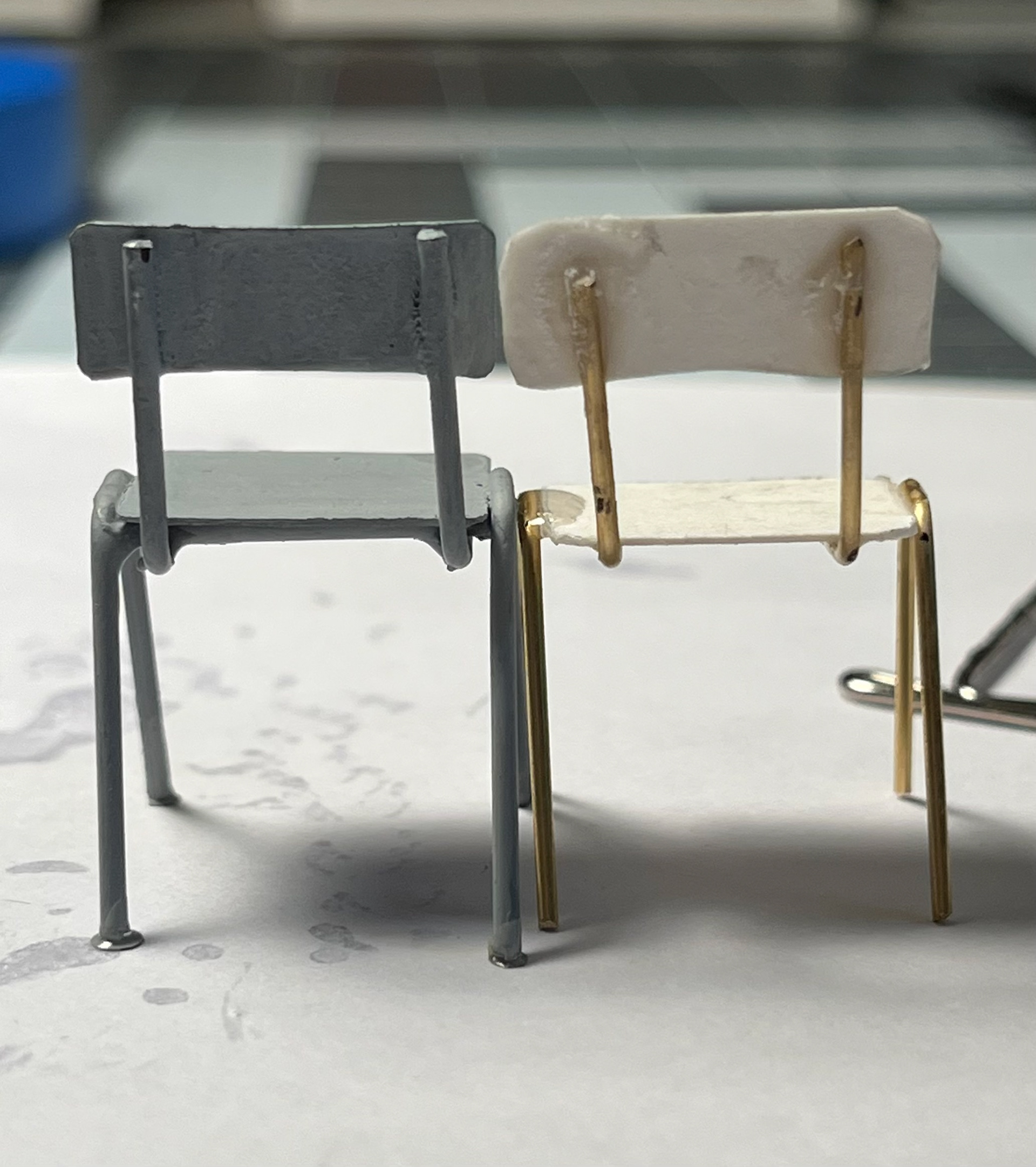 Created 10 more wire chairs.