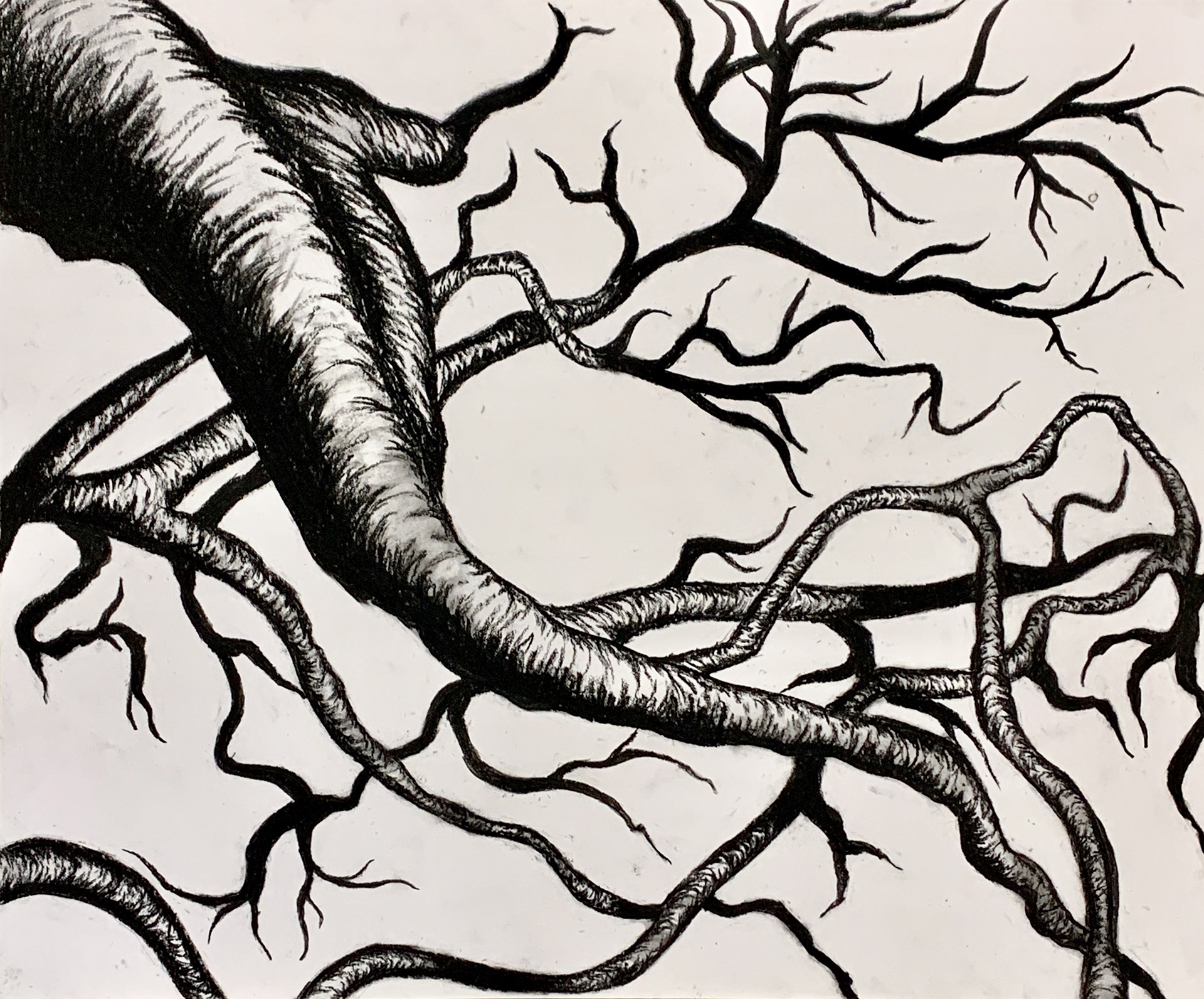 Tree Piece, Charcoal.2019