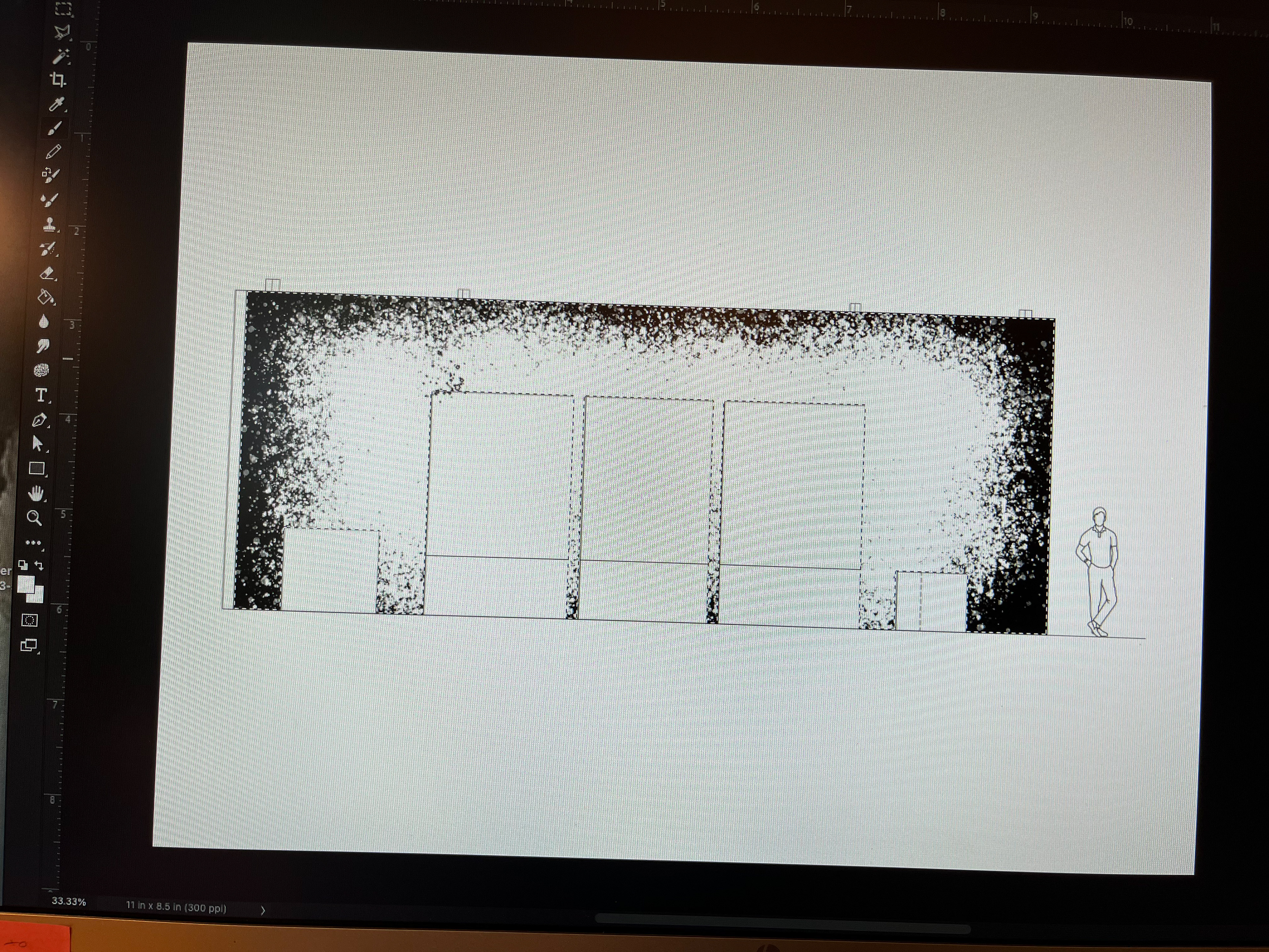 Early Paint Elevation for 'And Then There Were..'