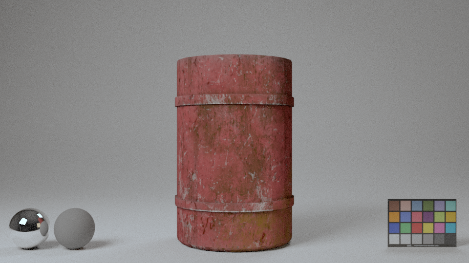 Oil Barrel, Project Judas, 3D modeling and texturing by Brennan Porterfield Casey, Autodesk Maya and Adobe Substance Painter