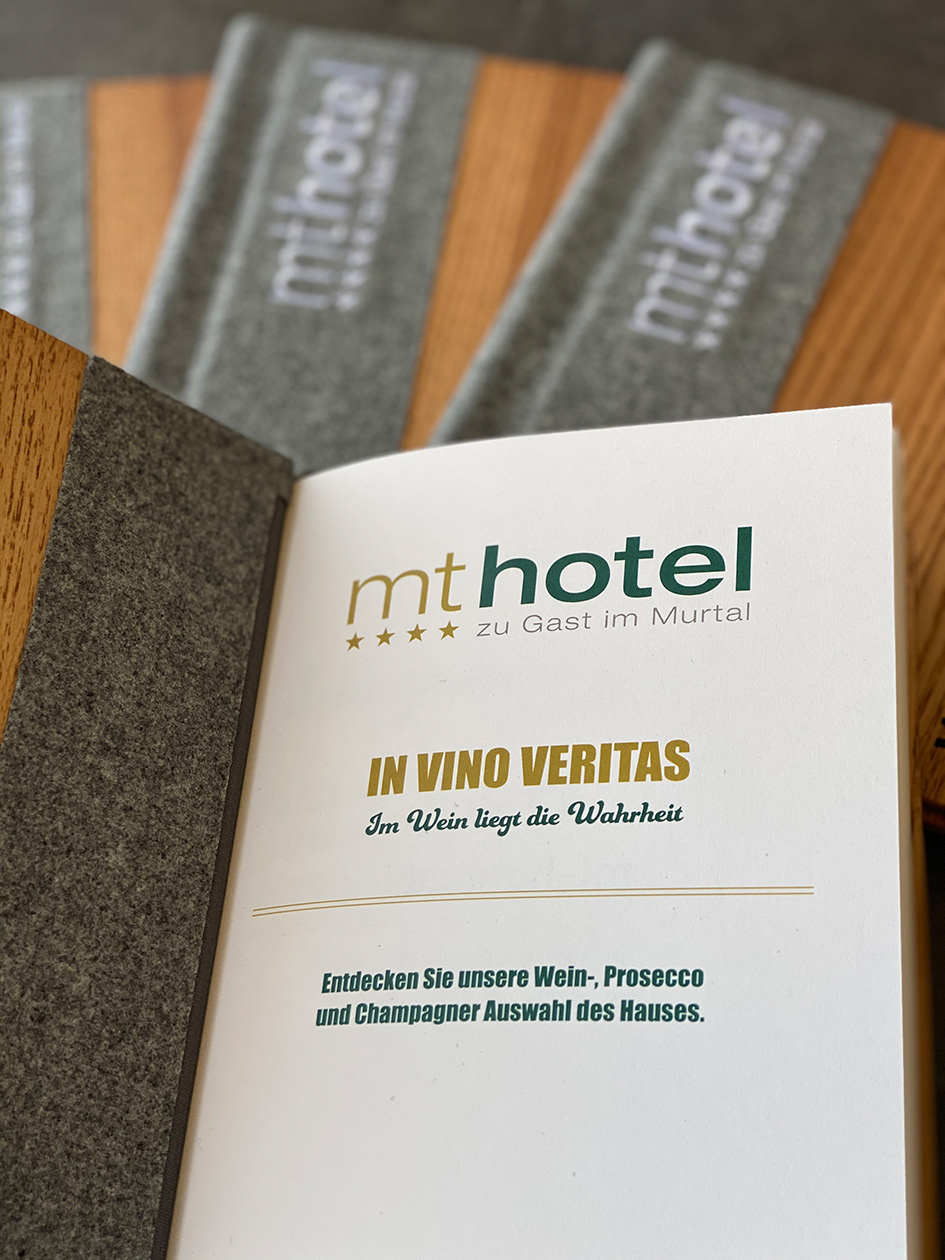 Wine card "IN VINO VERITOAS"