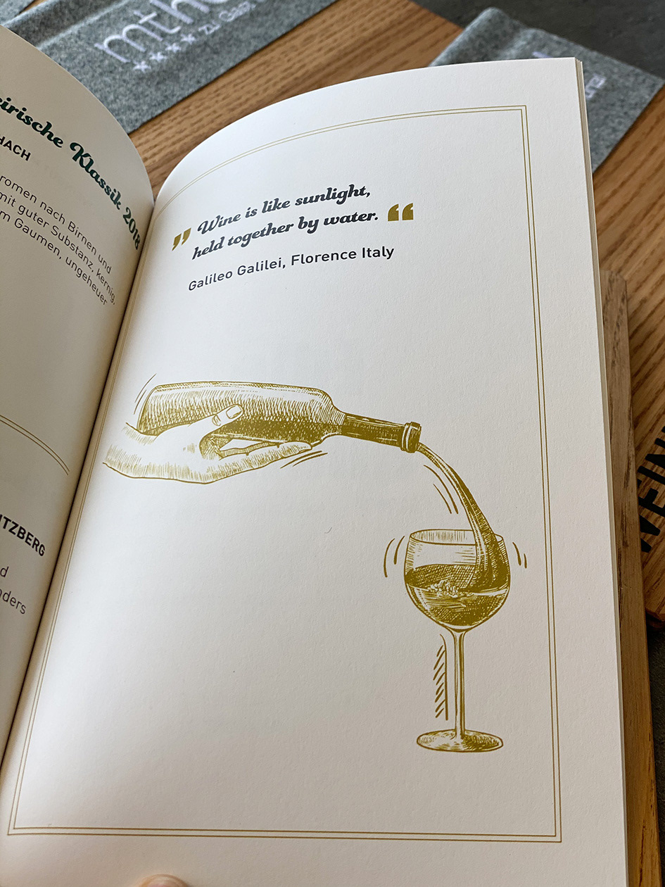 "Wine is like sunlight ..."