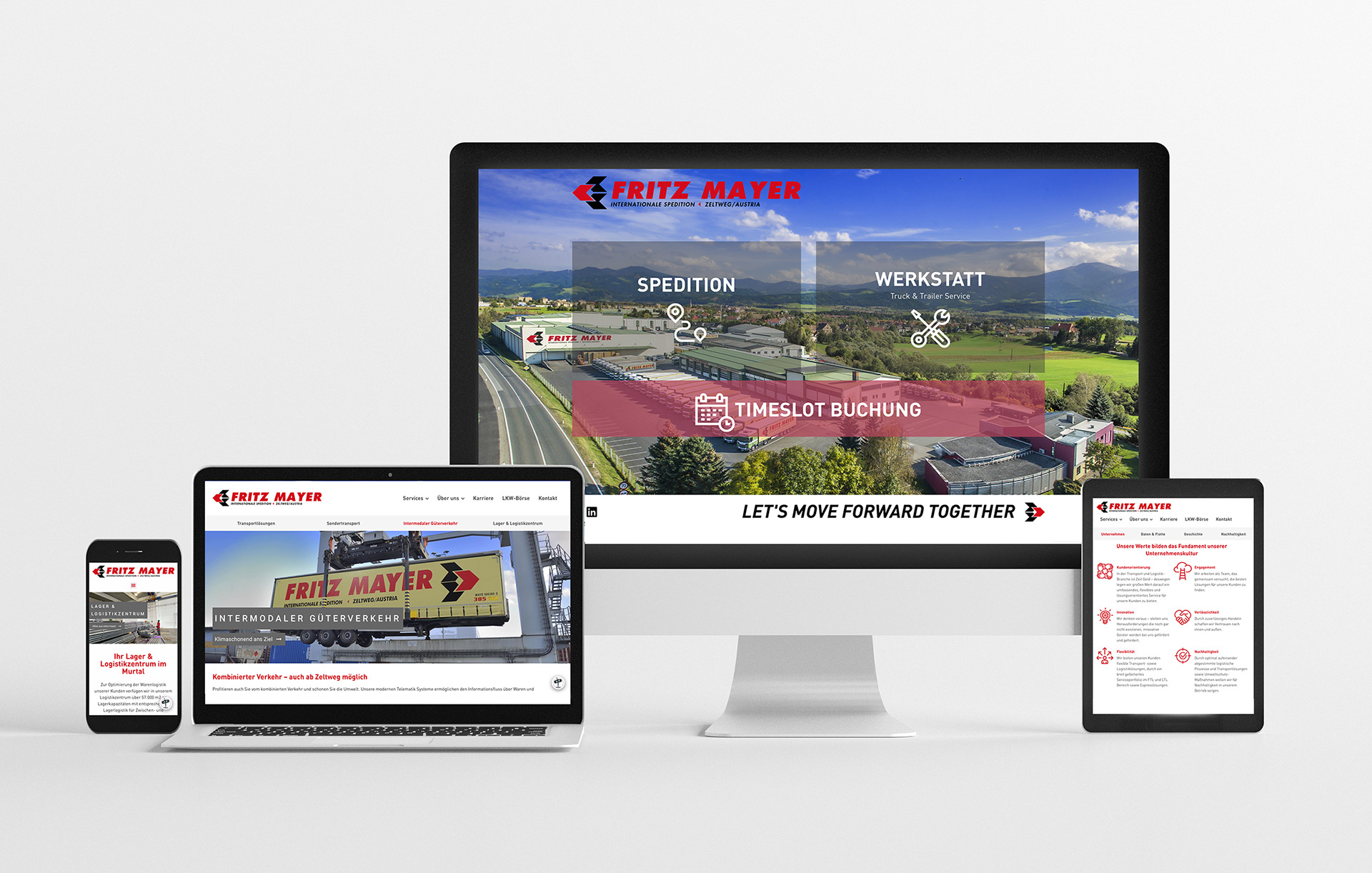 Website Design Spedition Fritz Mayer