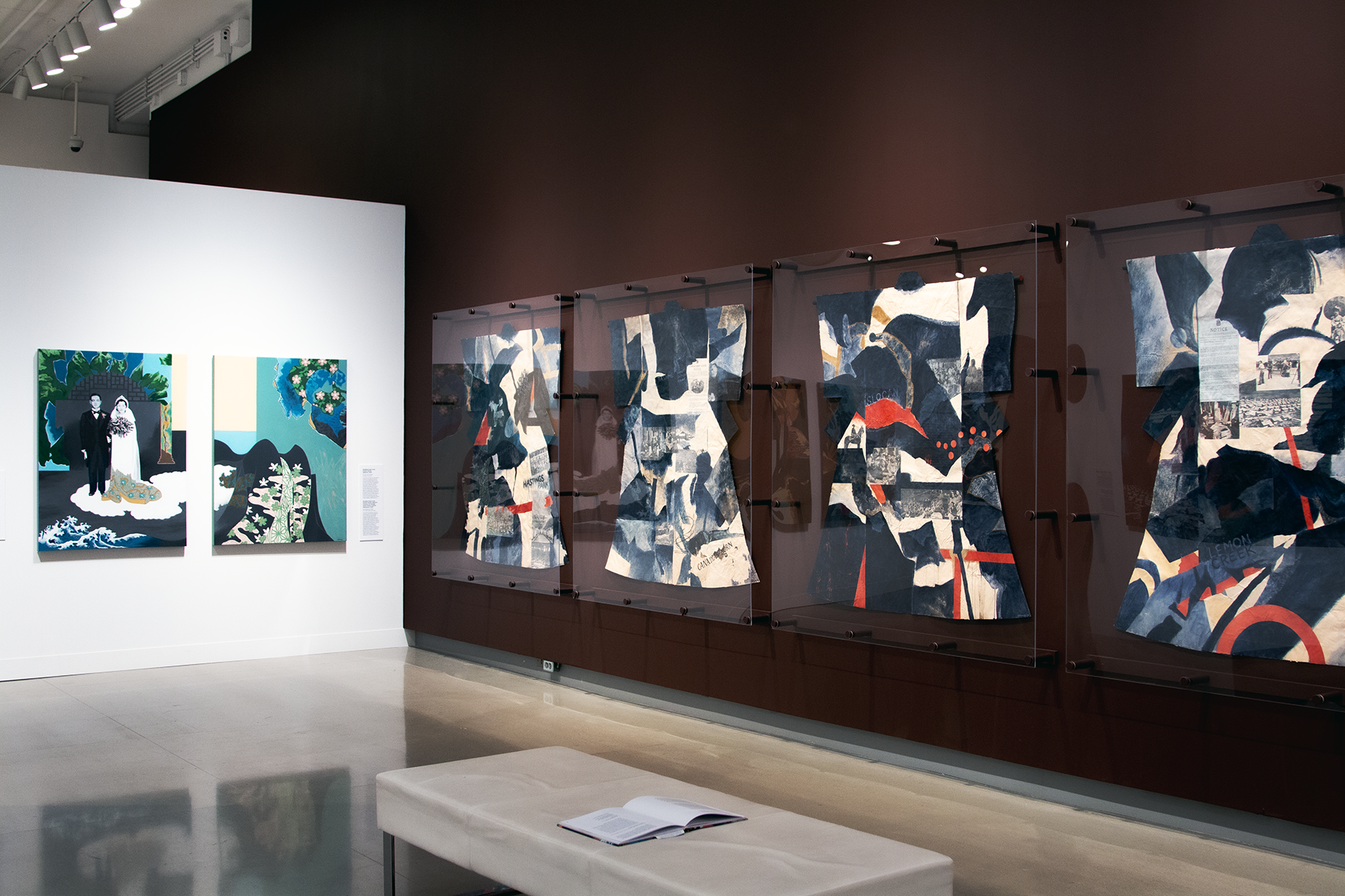 Works on red Wall
