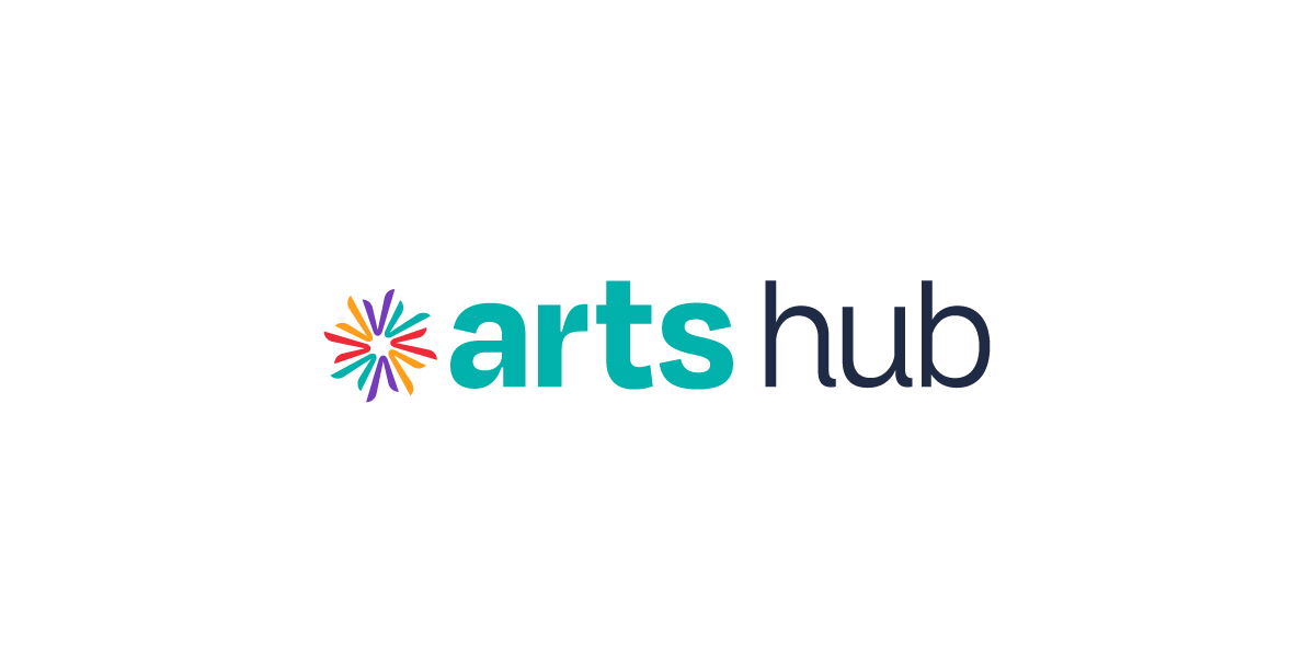 Logo for the Arts Hub in Lafayette, Colorado