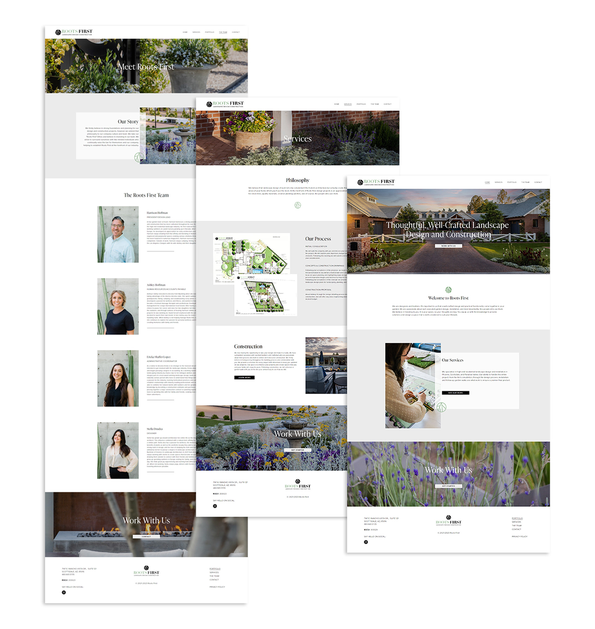 Roots First Landscape Website Design