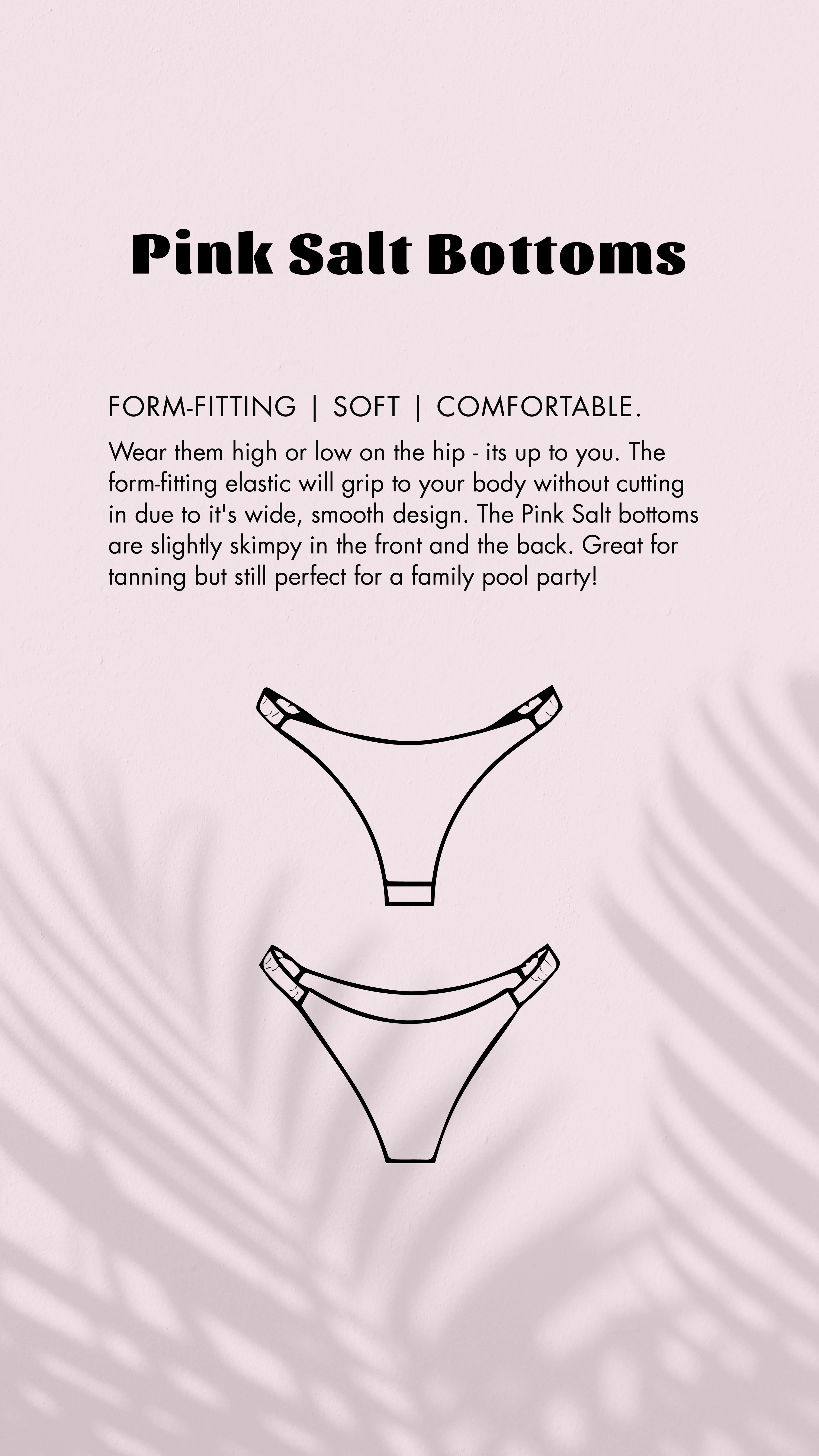 Pink Salt Fit Guide - Bottoms