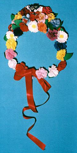 Polish women's flowered headpiece - Wianek
