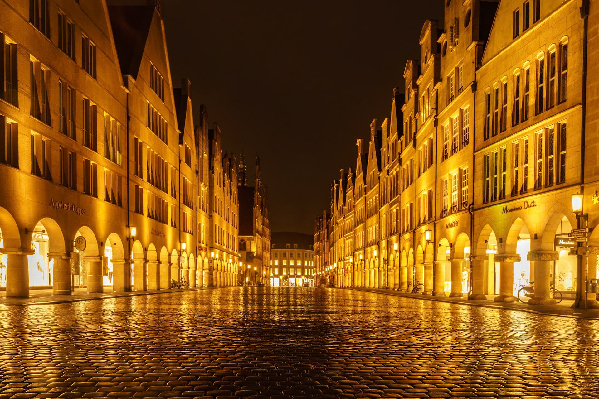 Prinzipalmarkt bei Nacht