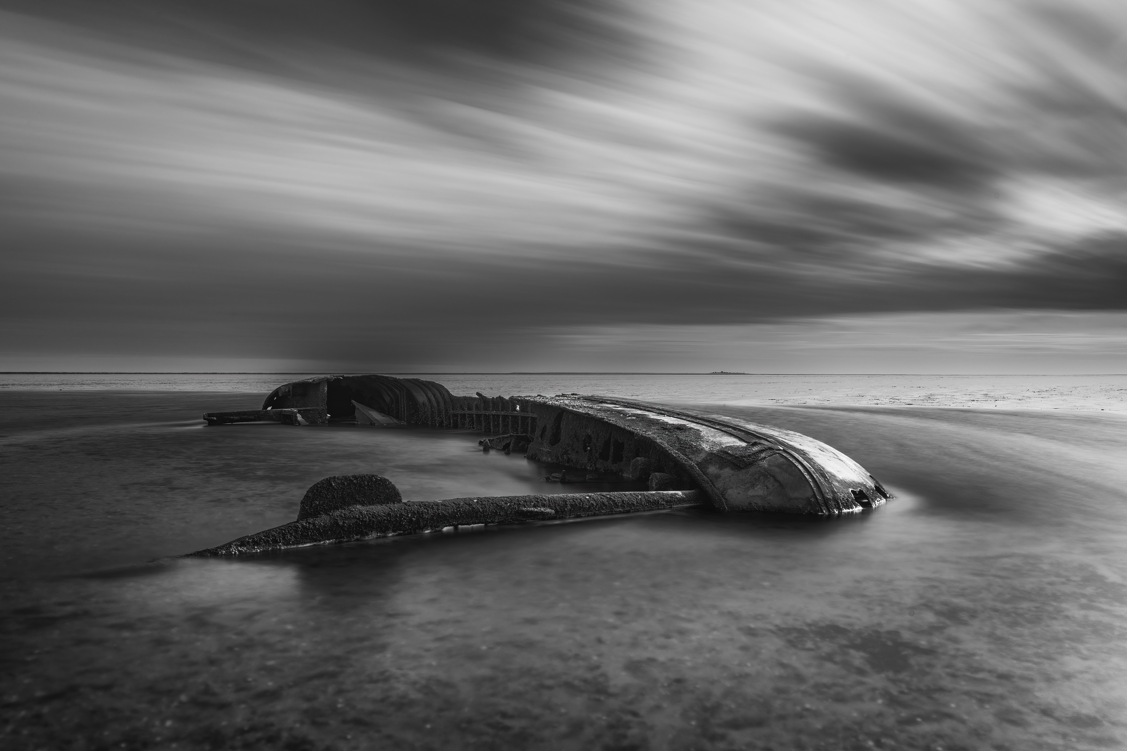 Das Wrack vor Schillig