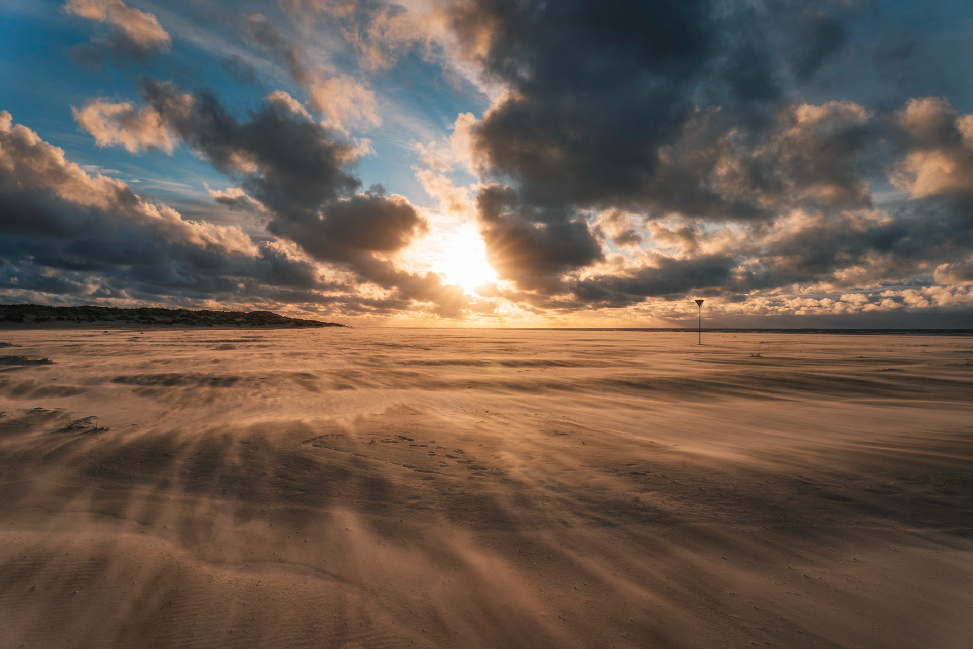 Stürmischer Sonnenuntergang