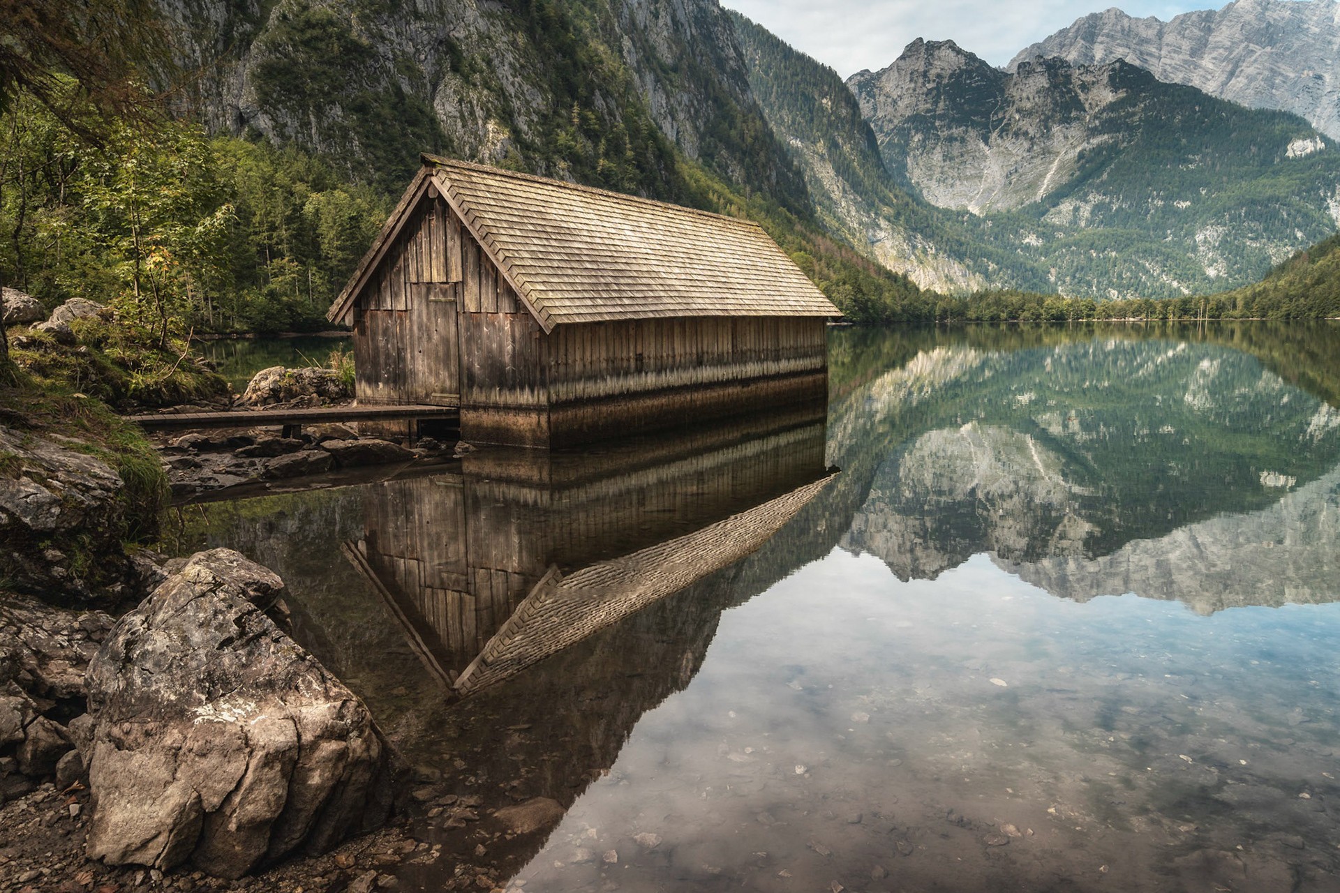Das Bootshaus am Obersee