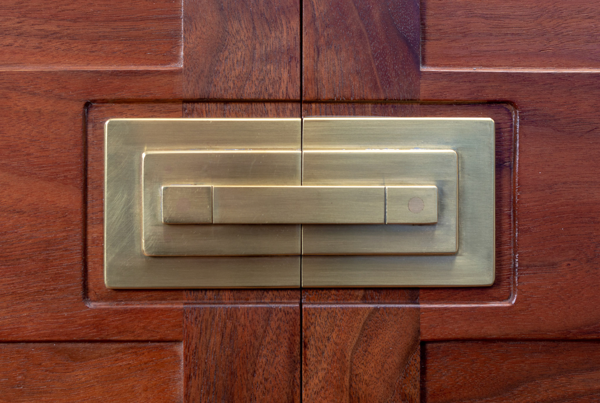 Handmade Brass Escutcheon Hasp