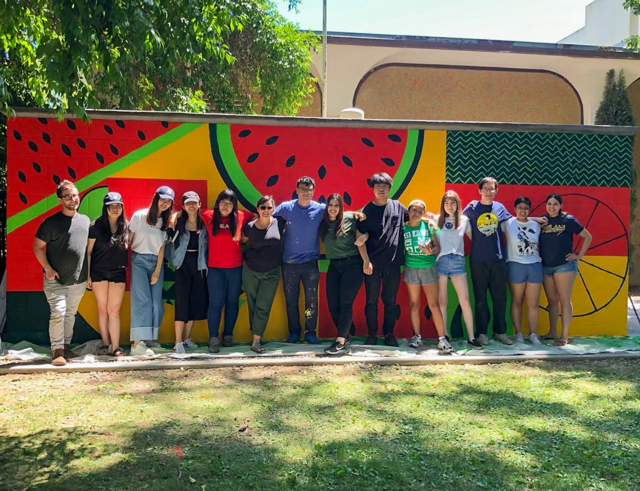 A mural collaboration with the UC Davis Pixel Design Club.