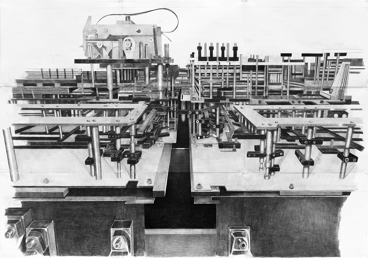 Z1, 1936. Pencil on paper 210 cm x 300 cm, 2020