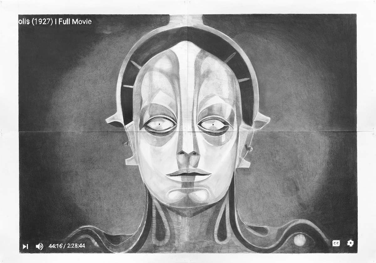 Metropolis. Pencil on paper 140 cm x 200 cm, 2020