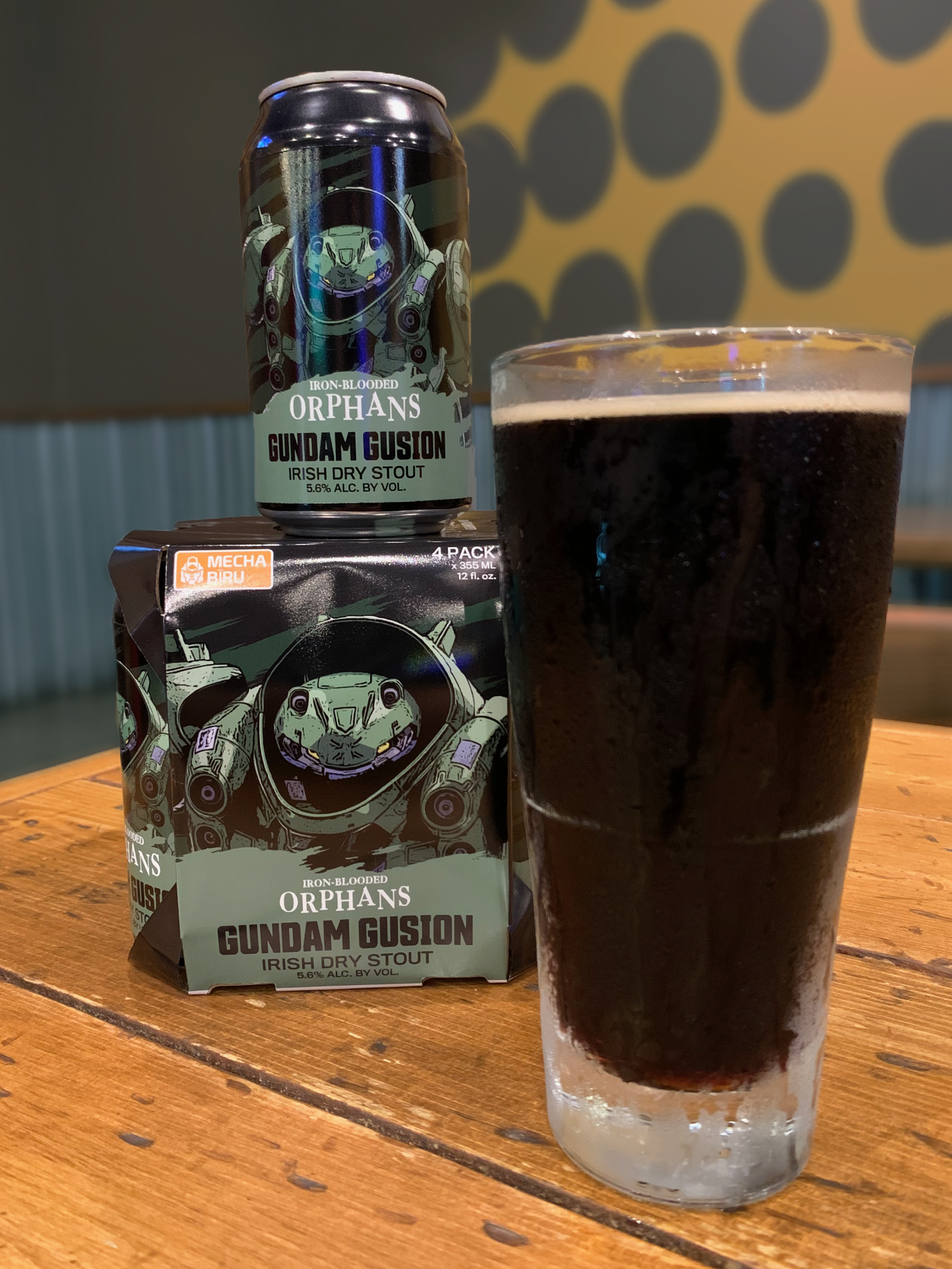 While perceived as slow and clunky due to its stout appearance, the Gundam Gusion is not to be underestimated. Equipped with heavy armor and fire power, this Gundam can withstand Massive damage and dish out the same onto enemy units. This stout goes great for the Gusion with its dry roasted aroma of barley so you can take on the world that underestimates you for what you are.