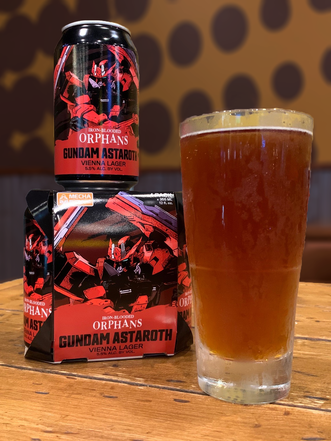 The Gundam Astaroth was built with one concept in mind: versatility. Equipped with a variety of weaponry from a shotgun to a sledge hammer with a sword inside as well as the ability to fly, the Astaroth is ready for just about any battle situation. This vienna lager matches this Gundam through its vibrant red glow that prepares you for just about anything.