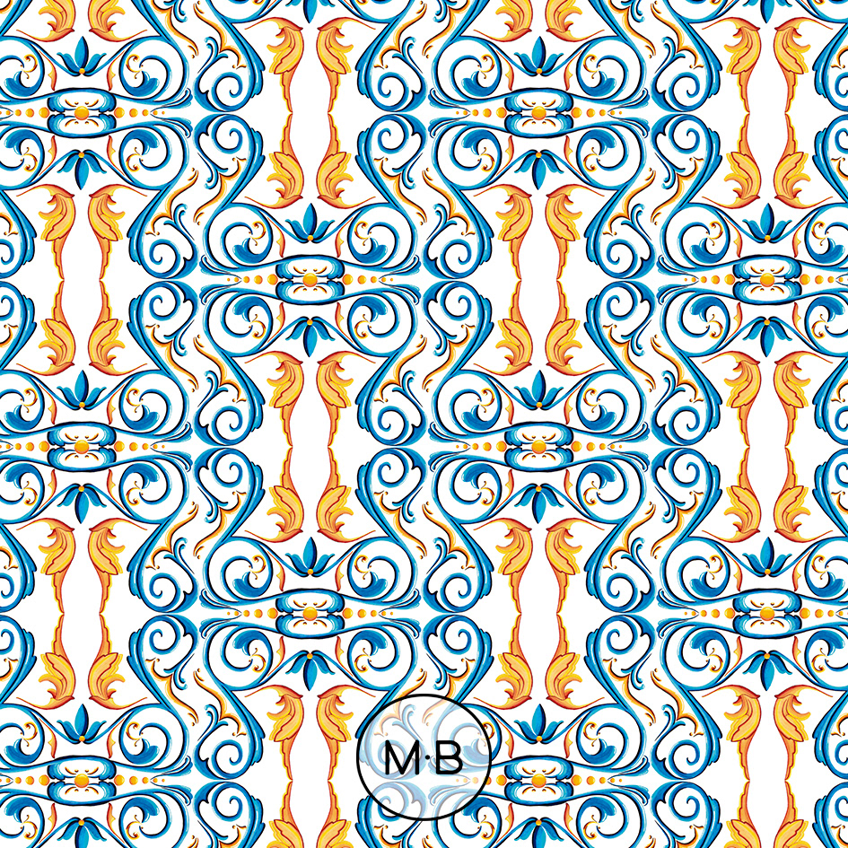 Print made with handmade illustrations with Copic markers inspired by the Argentinean fileteado.