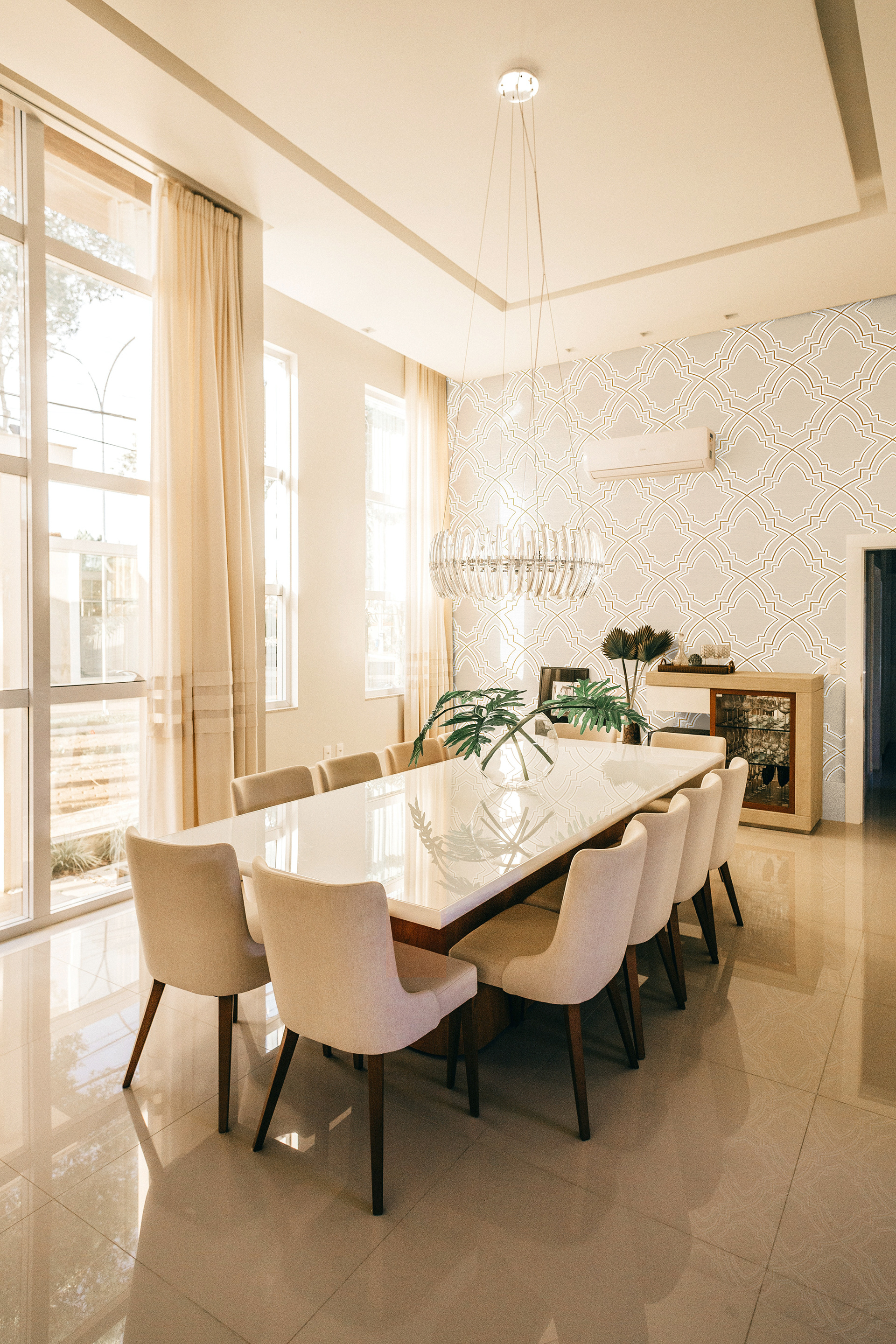Kasbah design applied in room.