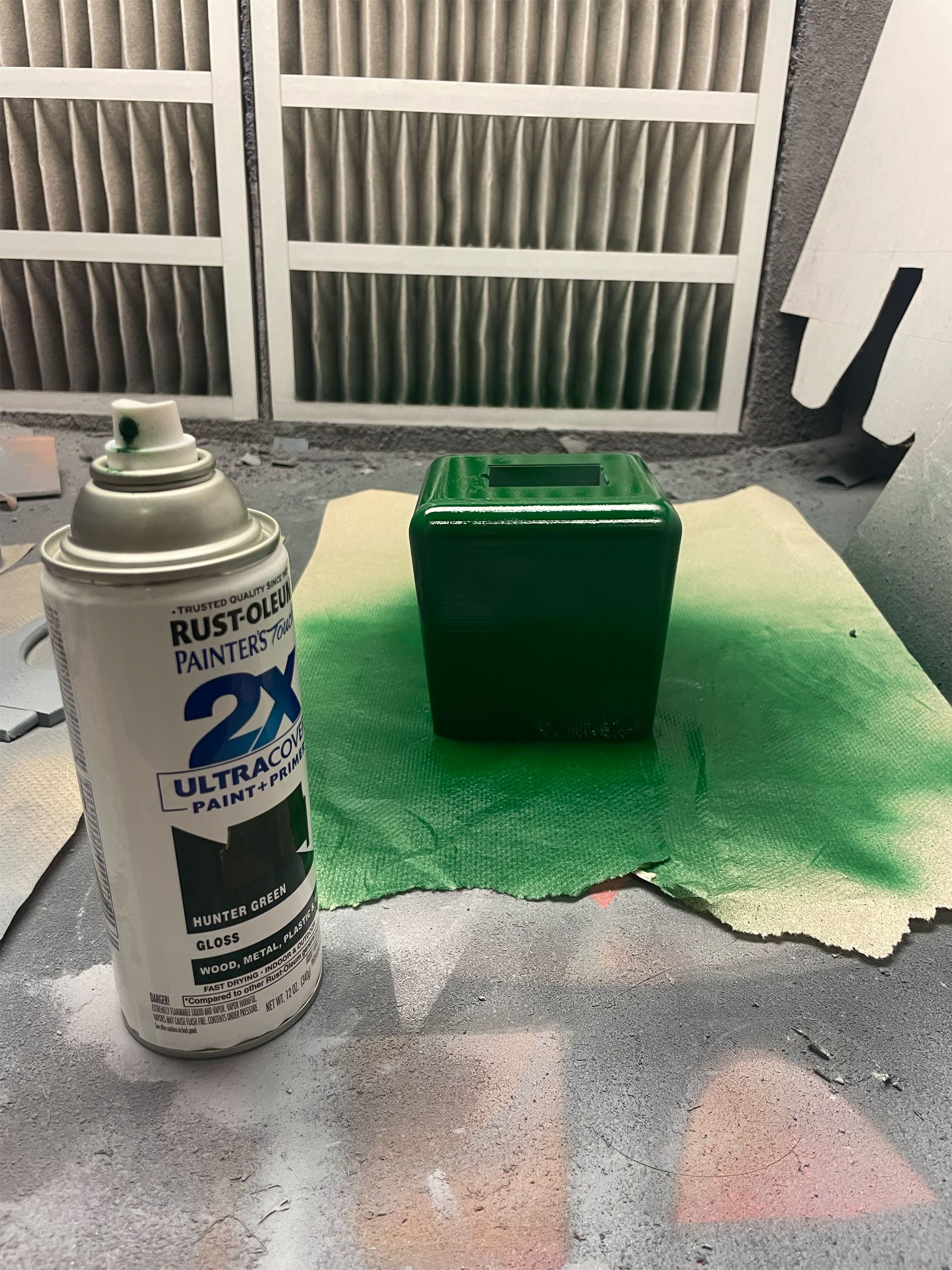 spray shell with paint