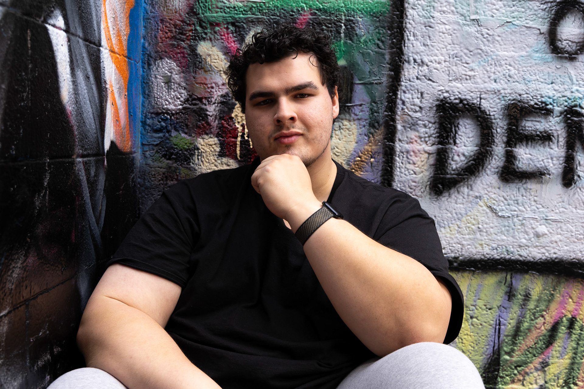 Senior Trennt McKay-Rhea graduates from UNT in Dec. 2025, and was recently married March 2025. Photo by Alaina Jones 