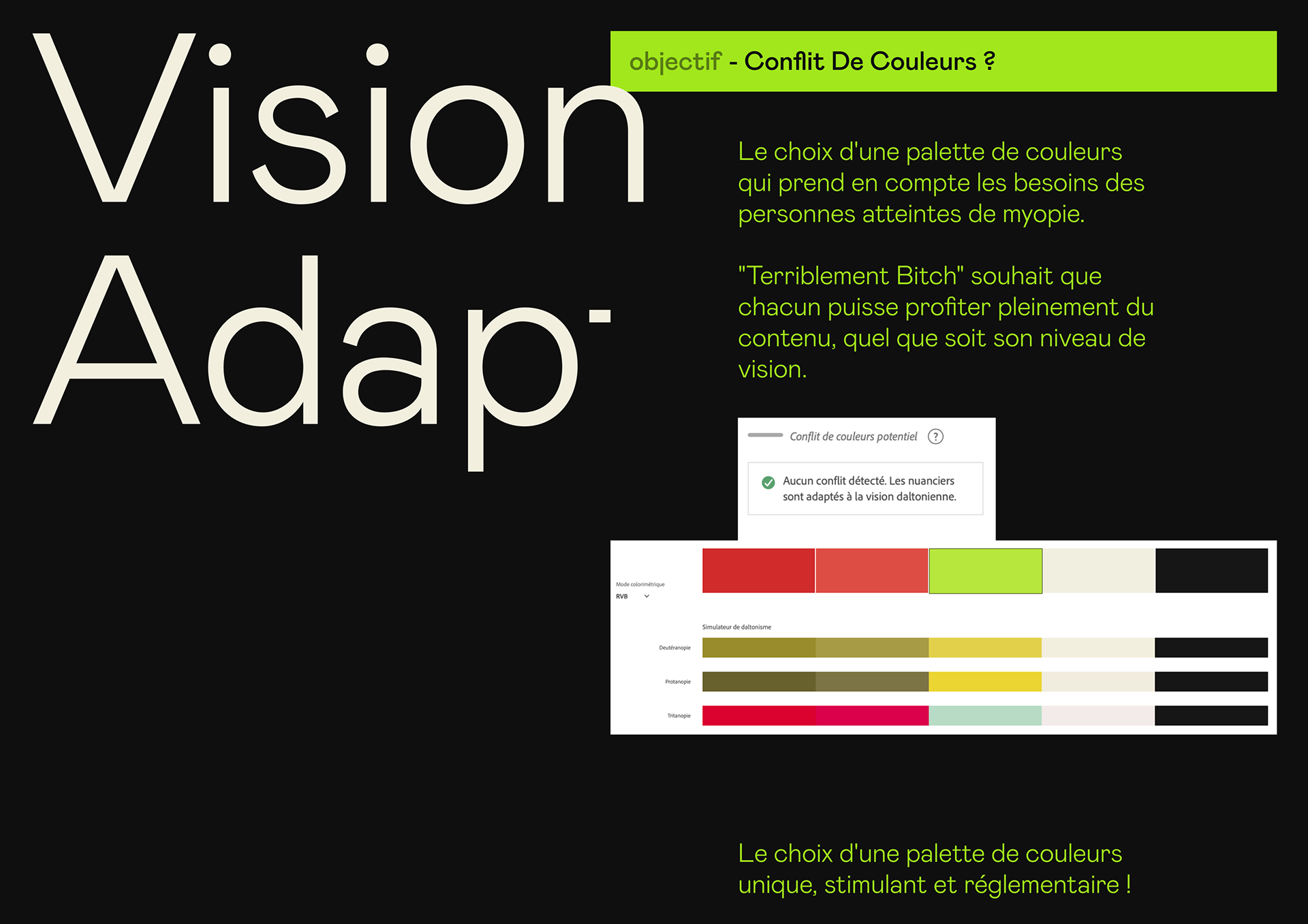 Vision adaptée daltonisme