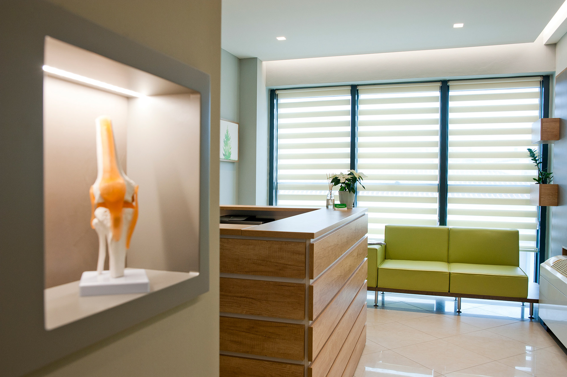 χώρος υποδοχής ορθοπαιδικού ιατρείου osteopedia