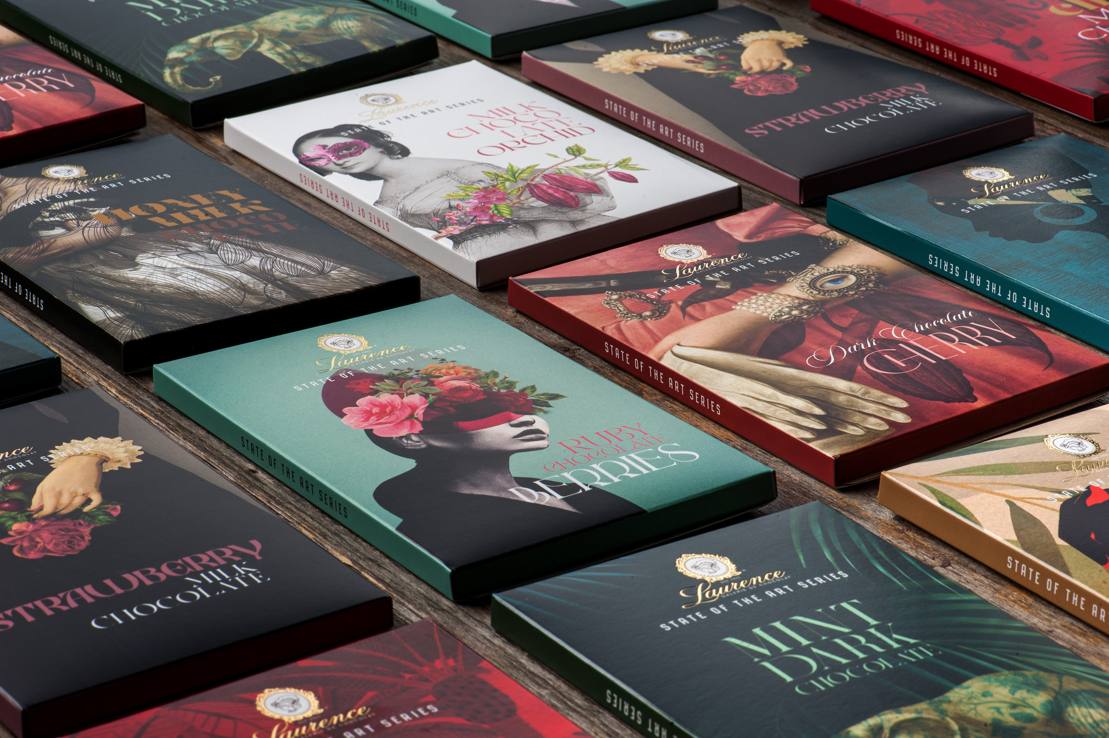 boxes of chocolates in varieties of flavors by laurence-galerie de chocolat