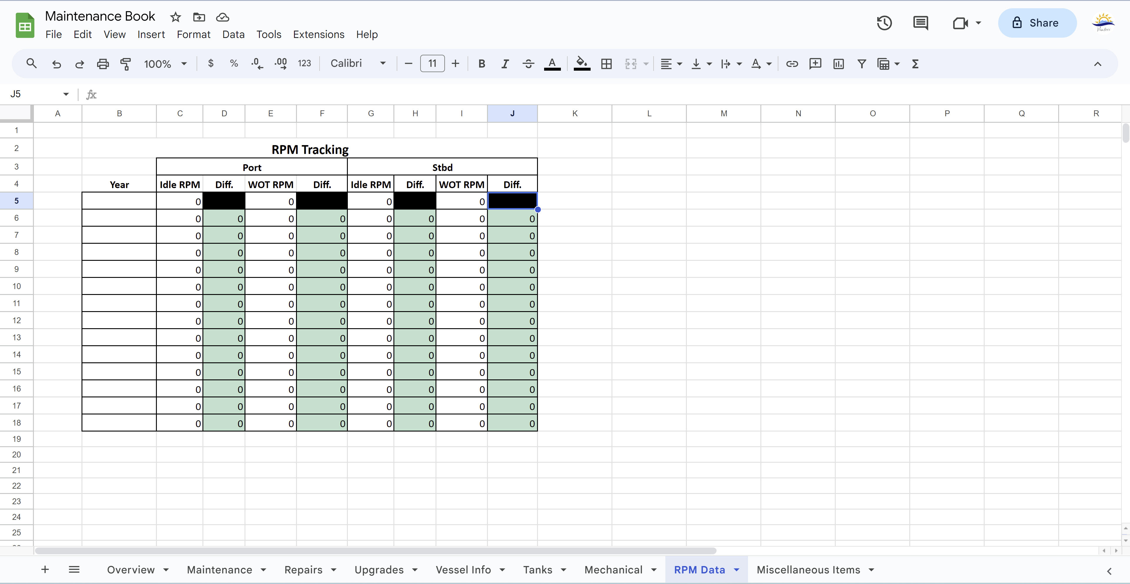 RPM Tracker