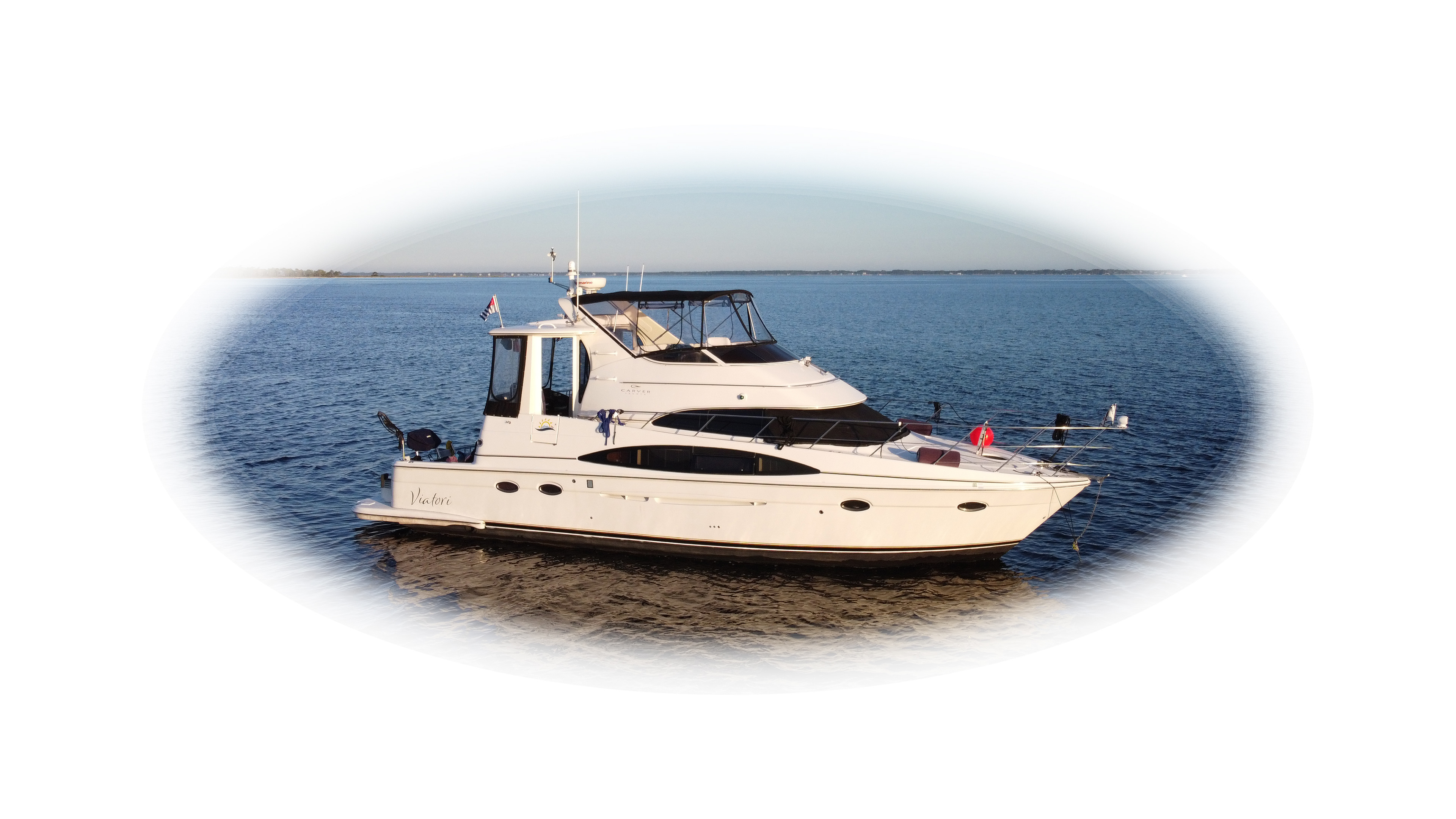 Motor yacht Viatori arial photo