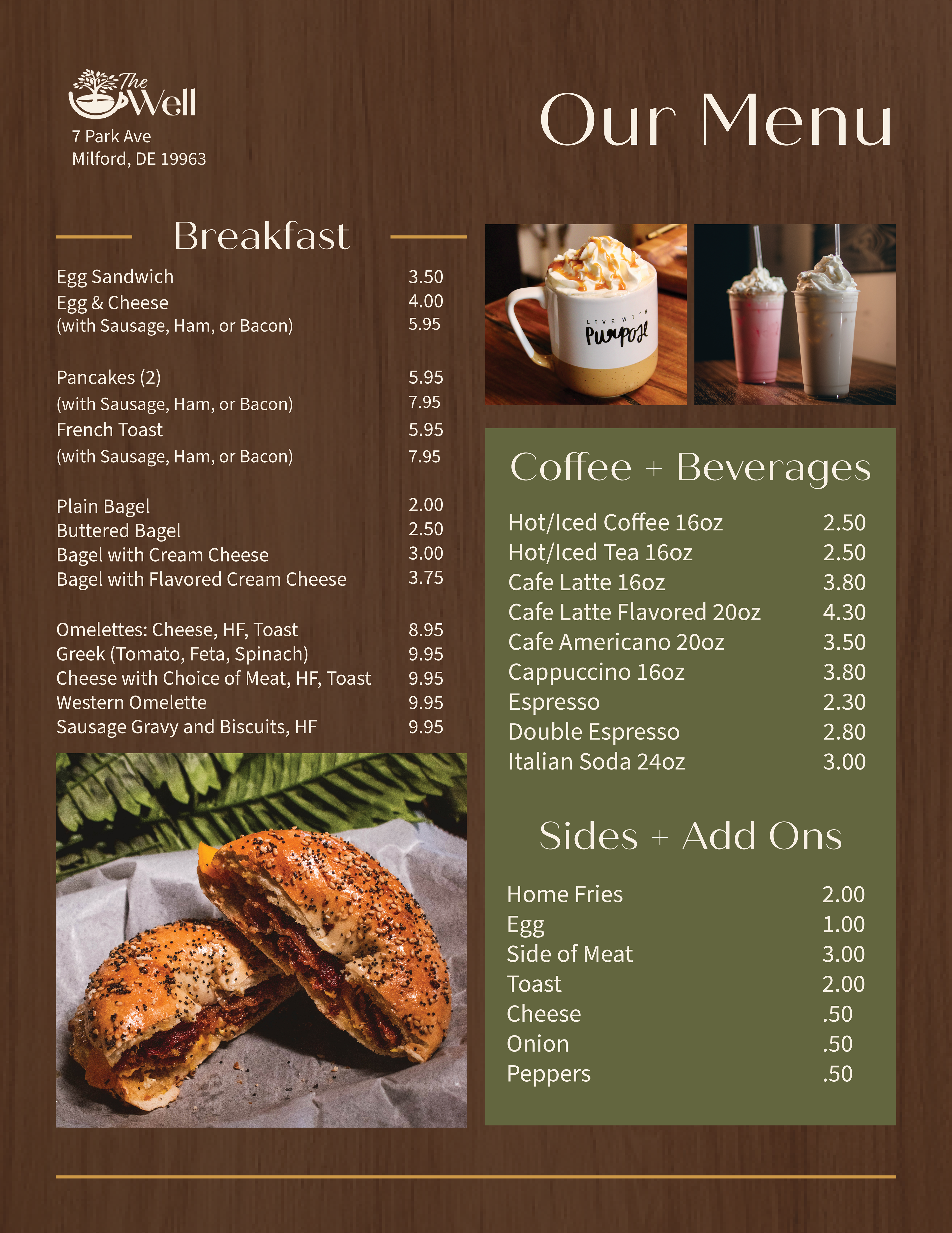 Menu (Front)
