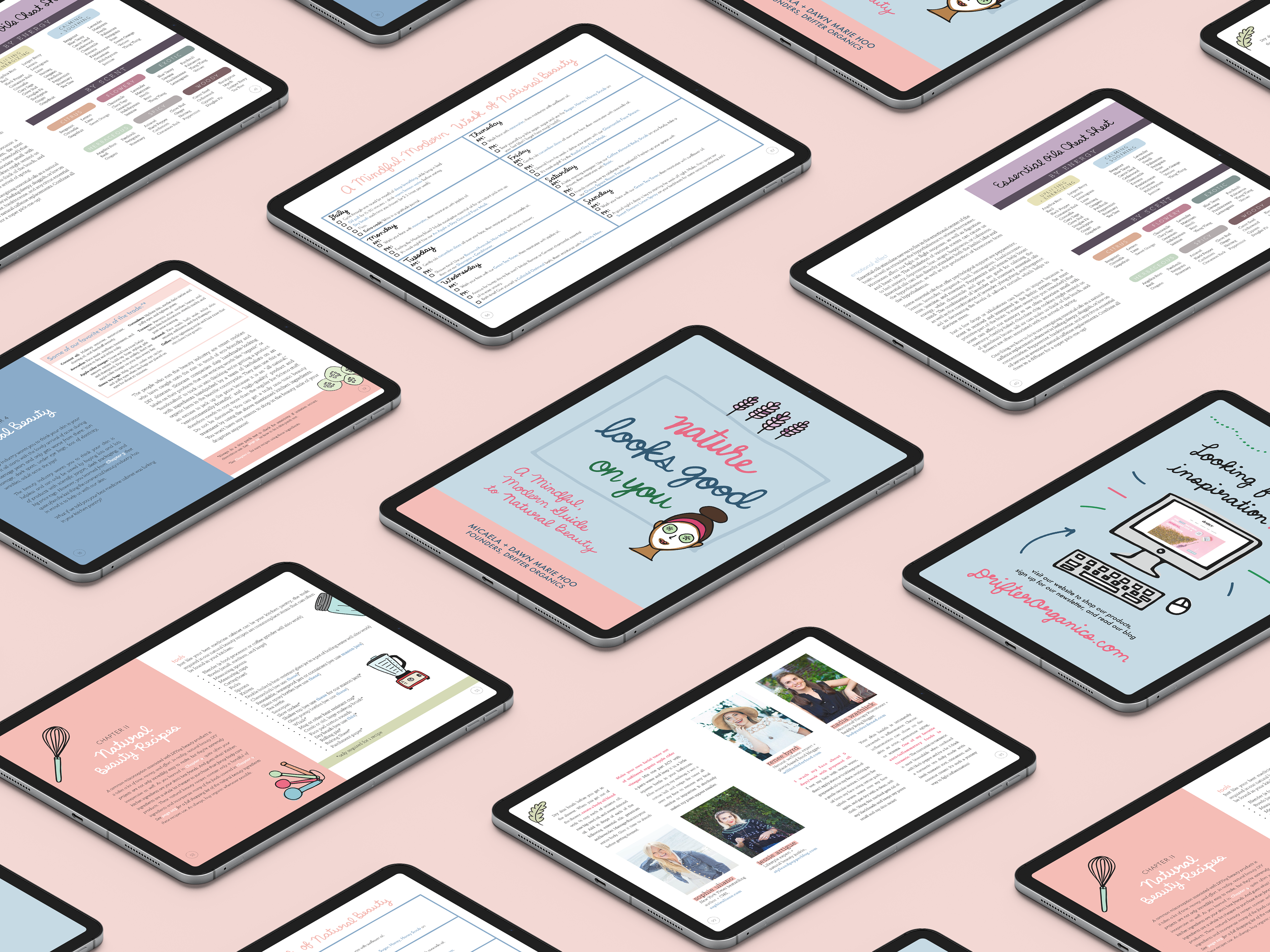 Various pages and spreads from the ebook.