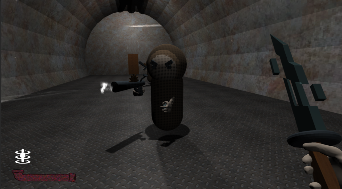 This was my first time working on a 3D game so I was very excited to experiment with making 3D rooms and chambers.