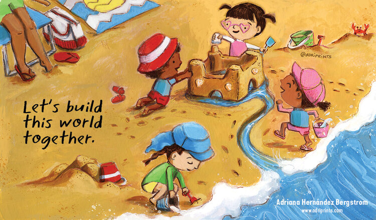 Beach Gouache