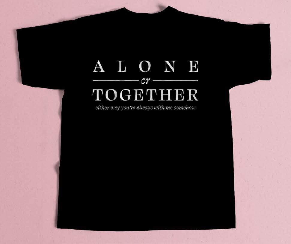 Morning Moon "Either Way You're Always With Me Somehow" T-shirt