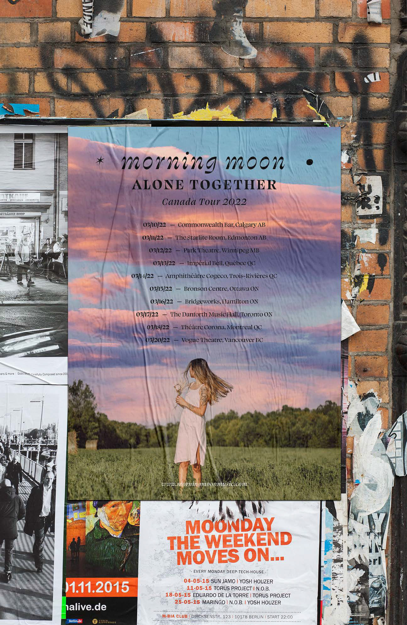 Morning Moon Tour Poster Design