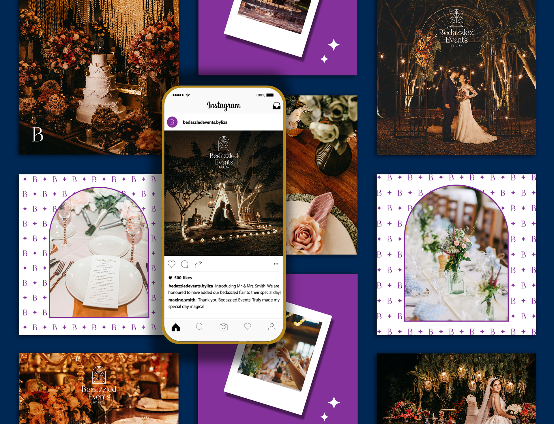 Bedazzled Events by Liza Social Media