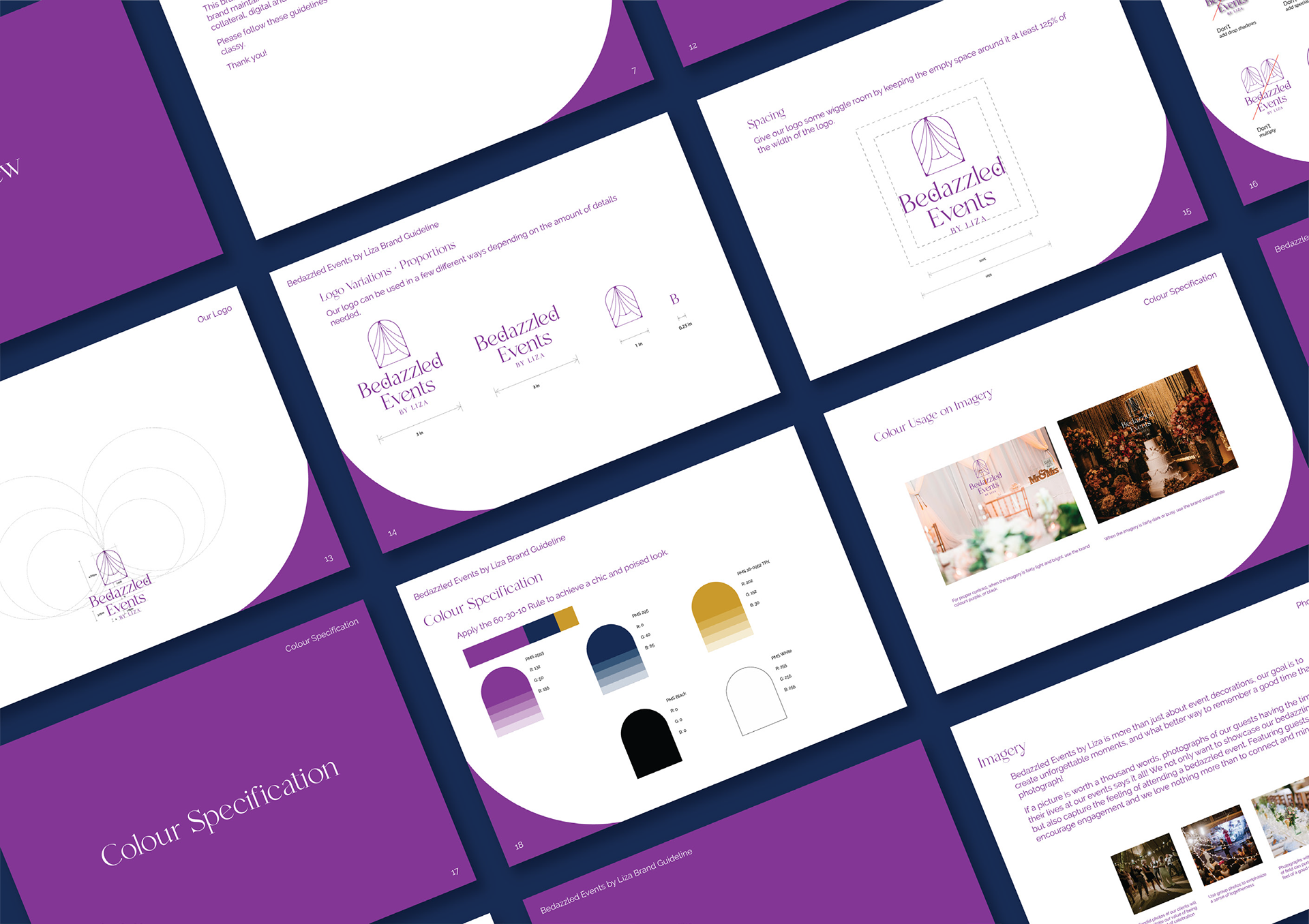 Bedazzled Events by Liza Brand Guidelines