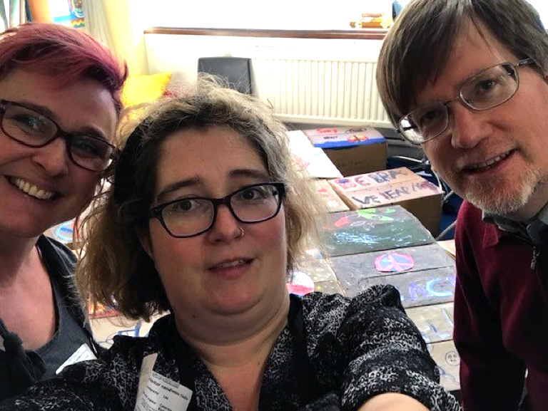 Becci Kenning, Debbie & Bill at St Monica’s Catholic Primary School, London