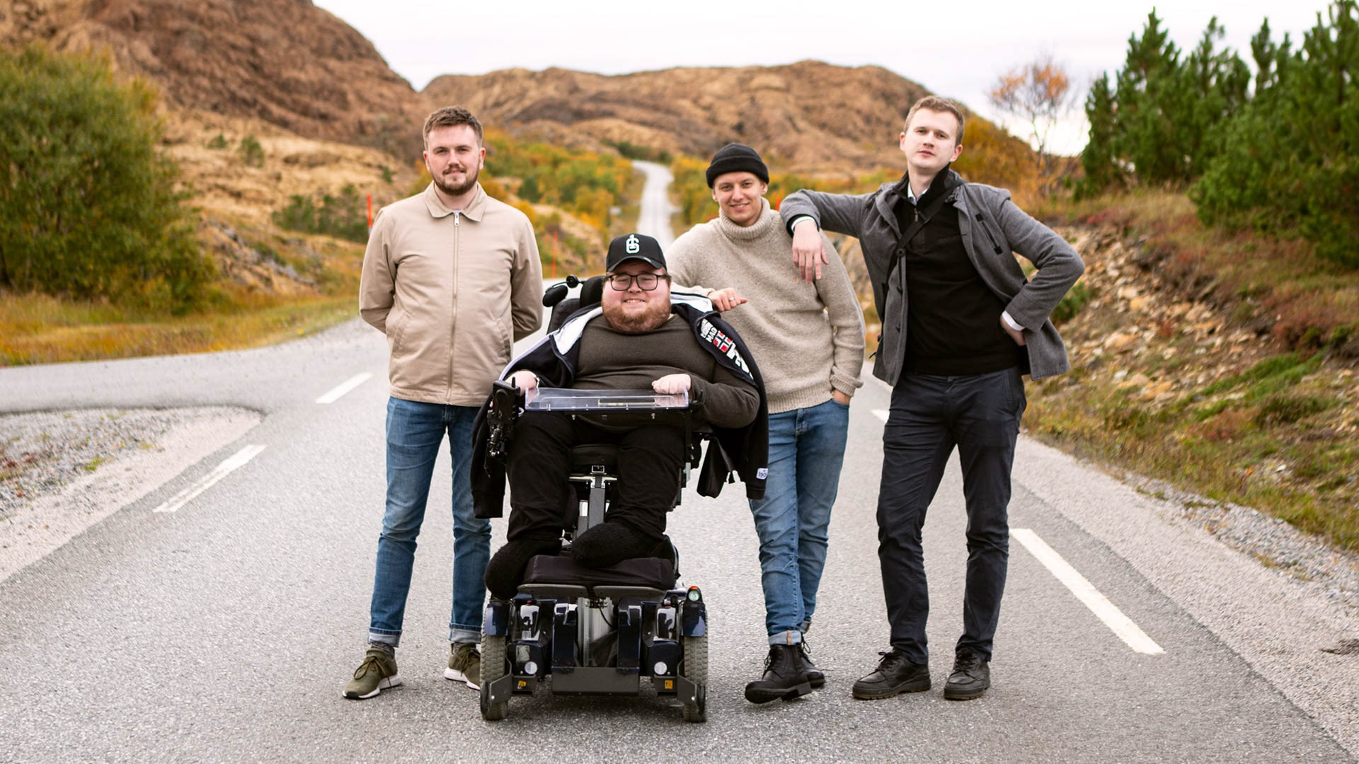 Fra venstre: Simen Stensheim Jørgensen, Karl Oskar Åsli, Thomas Wullum Bakken, Eirik Rudén.