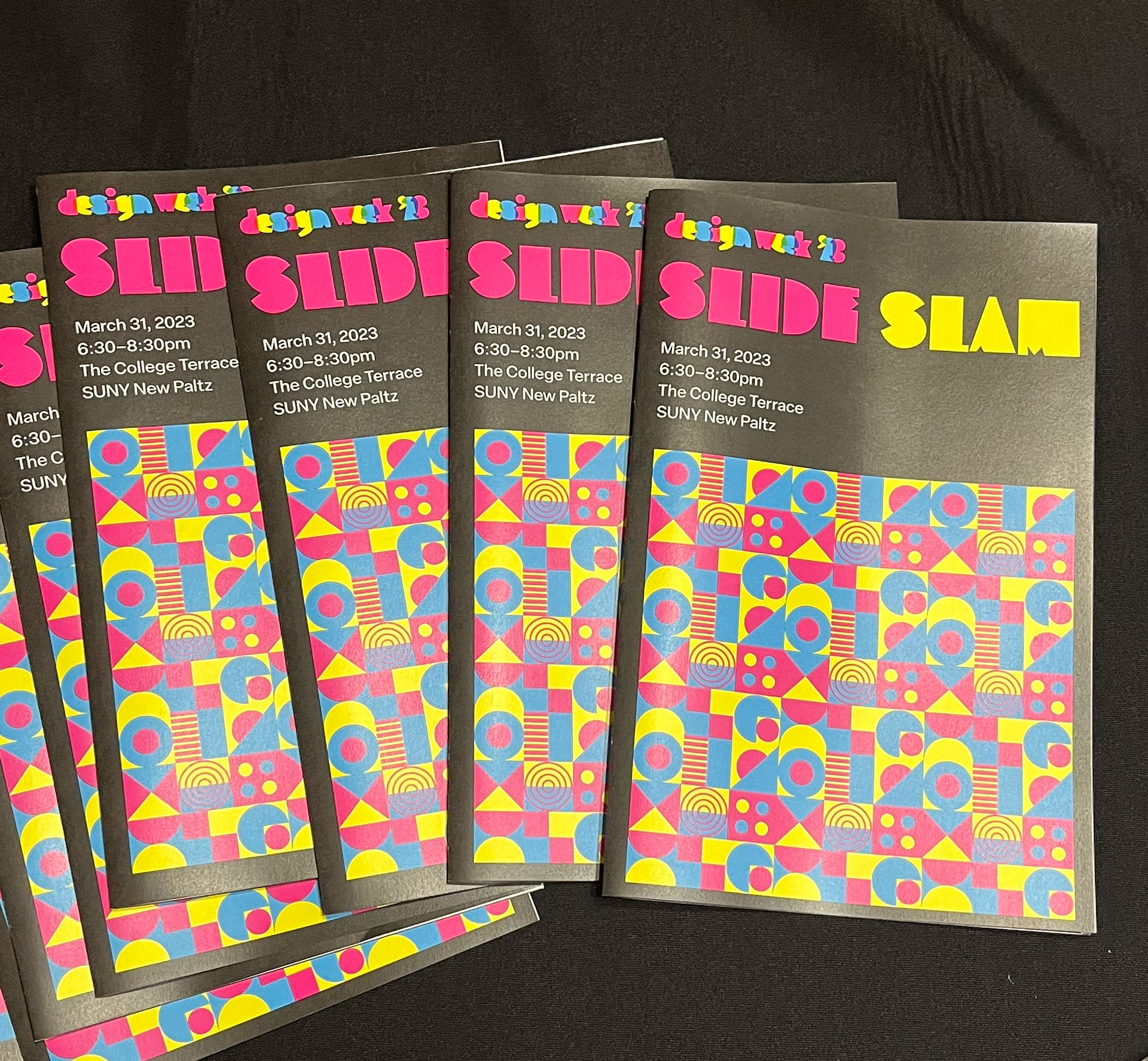 Slide Slam is the final event during design week, with presentations from professional designers.