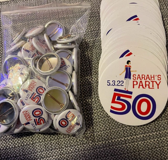 Pre-Party prep - Badges & Stickers