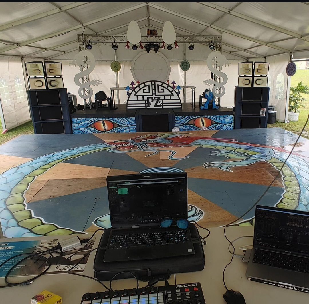 The stage before doors