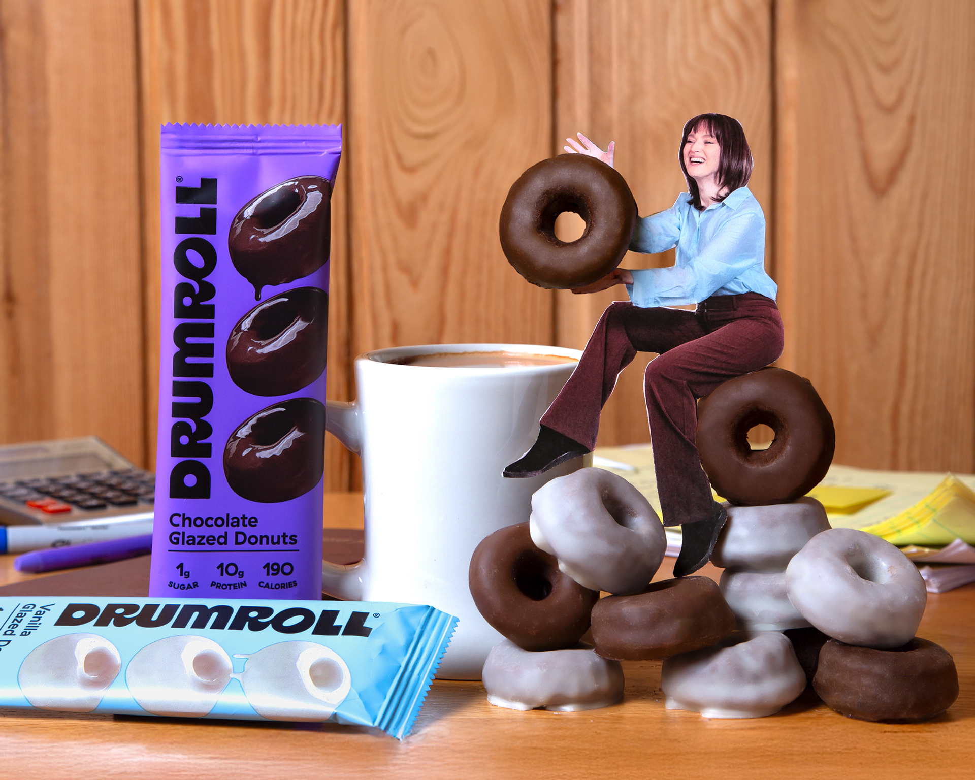 Product diorama feat. Drumroll Donuts